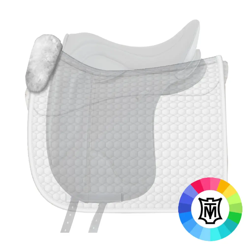 Dressur-PADDLE® Lammfell Schabracke konfigurieren