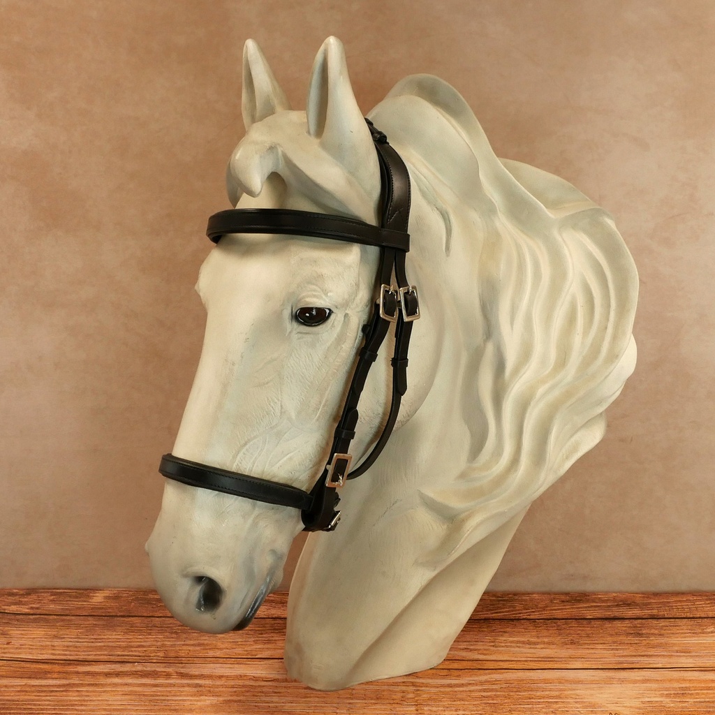 Portugiesischer Zaum Campo Deluxe mit Lederzügeln