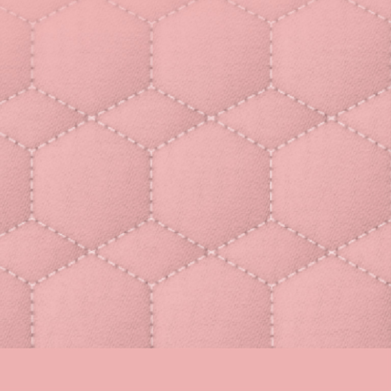 Farbe Steppstoff: Baby pink