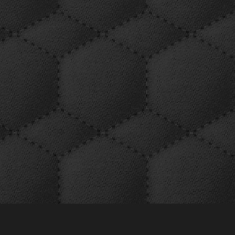 Color Quilted Fabric: Black