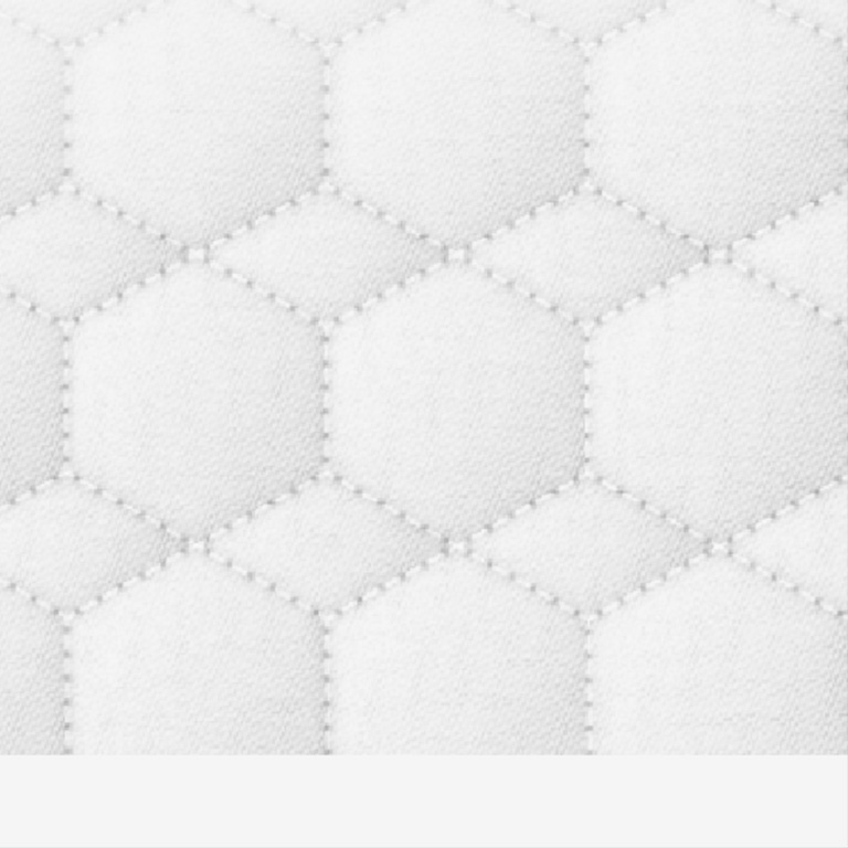 Farbe Steppstoff: Weiss