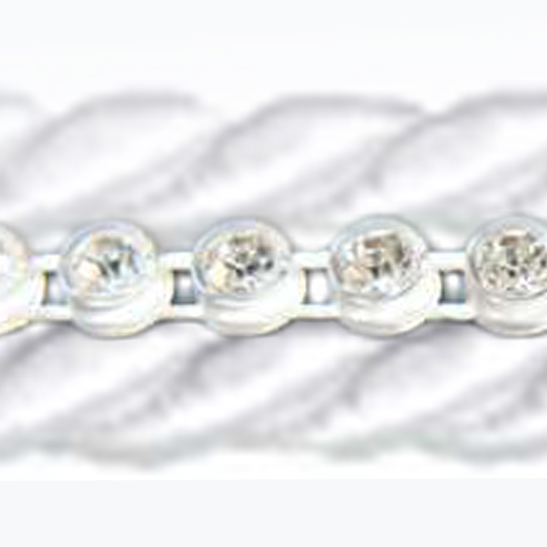 Typ Kordel: Silber Strass